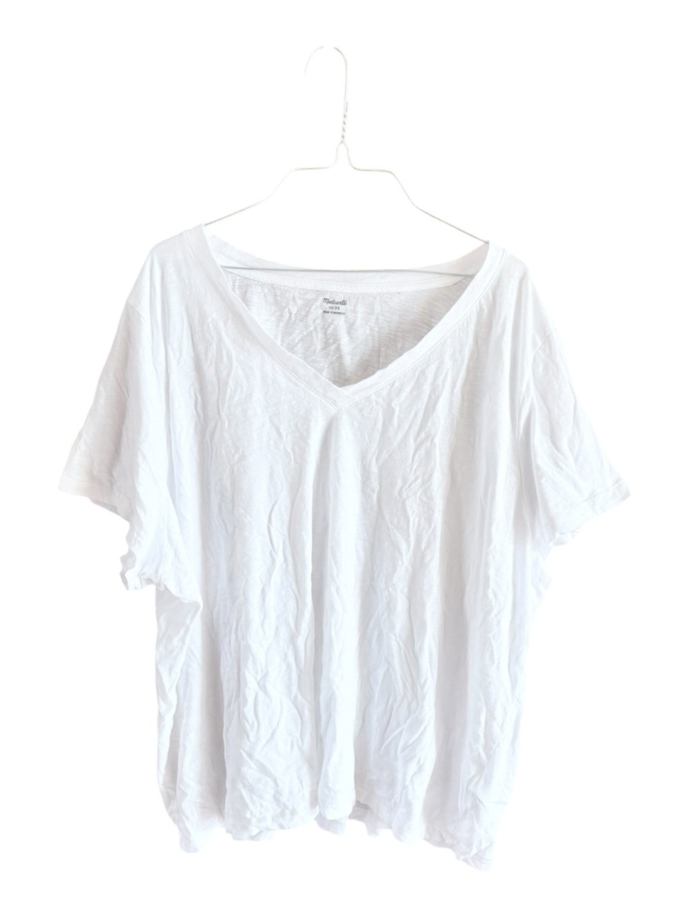 MADEWELL Plus Whisper Cotton V-Neck Tee